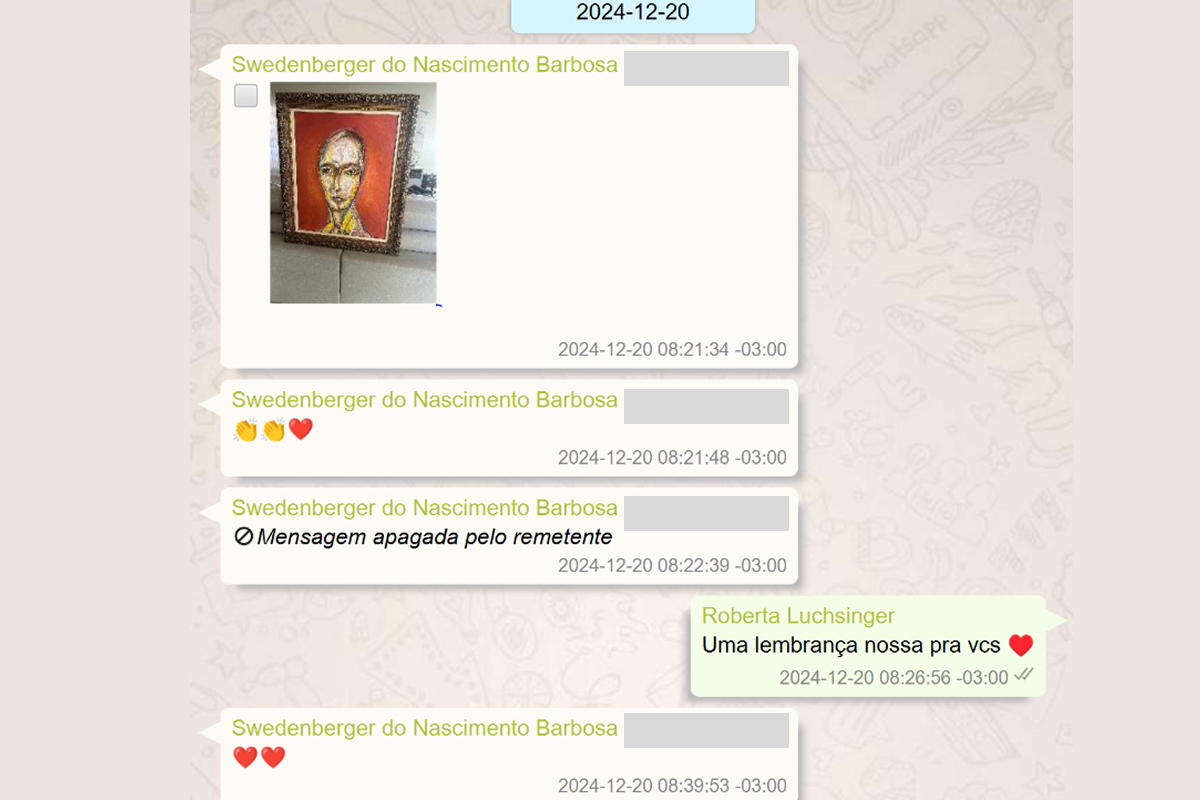 Mensagens de Roberta Luchsinger
