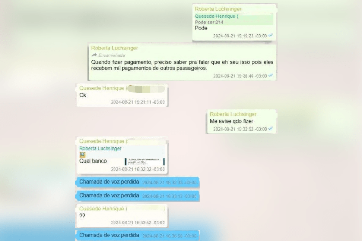 Roberta Luchsinger fala com Quesede Ayres em 21 de agosto de 2024