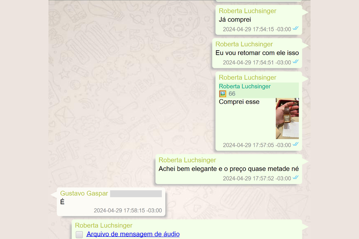 Mensagens de Roberta Luchsinger