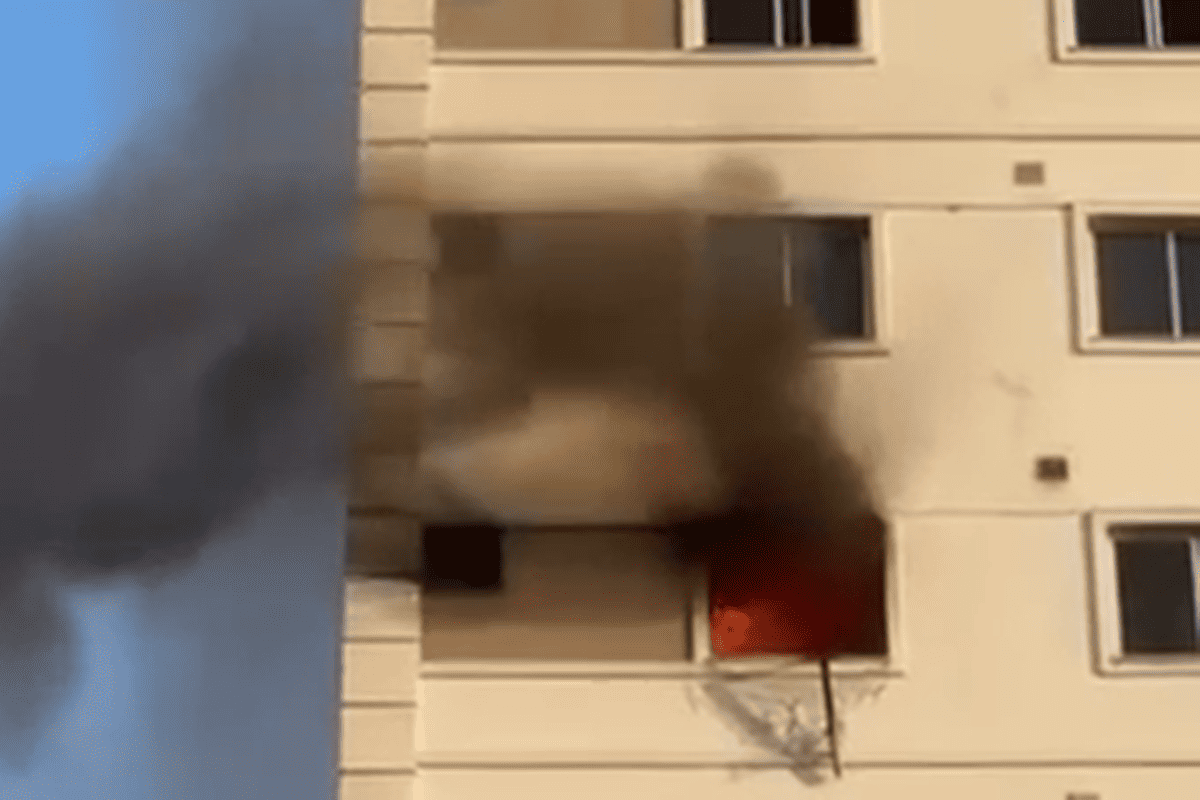 Incêndio em quarto de apartamento faz prédio ser evacuado em Taguatinga
