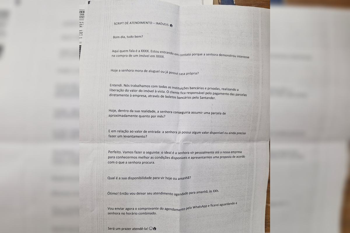 Golpistas usavam scripts para vender falsos consórcios de imóveis no DF