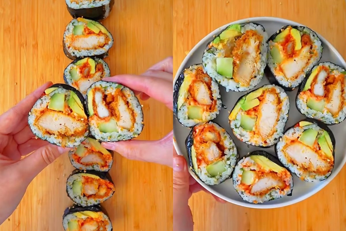 Sushi de frango proteico é opção saudável para comer bem sem furar a dieta