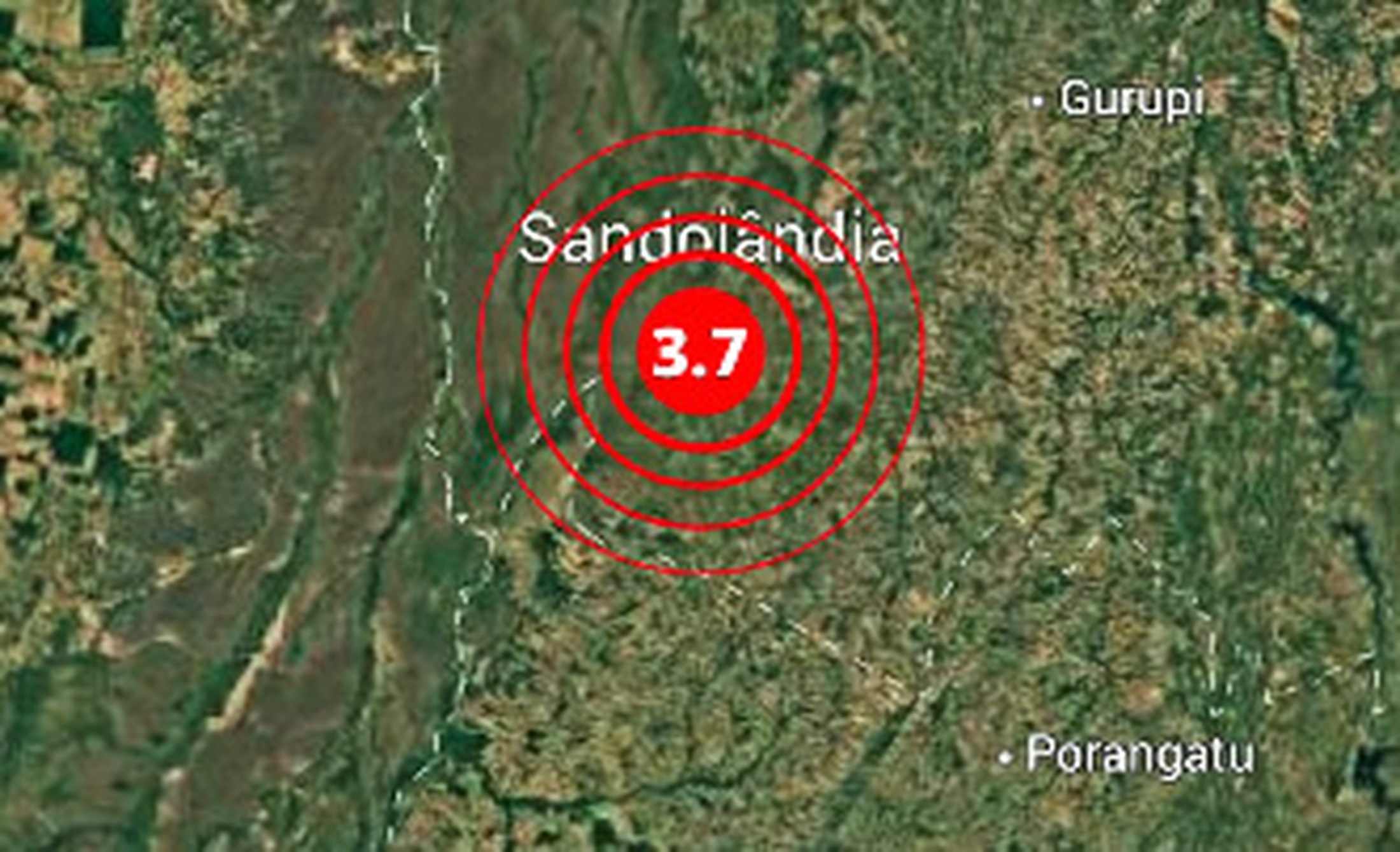 Tremor de terra de magnitude 3,7 é registrado no interior do Tocantins