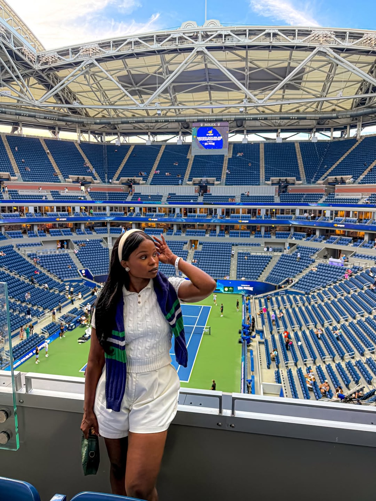 foto com cor. polêmica com influencers us open - metrópoles