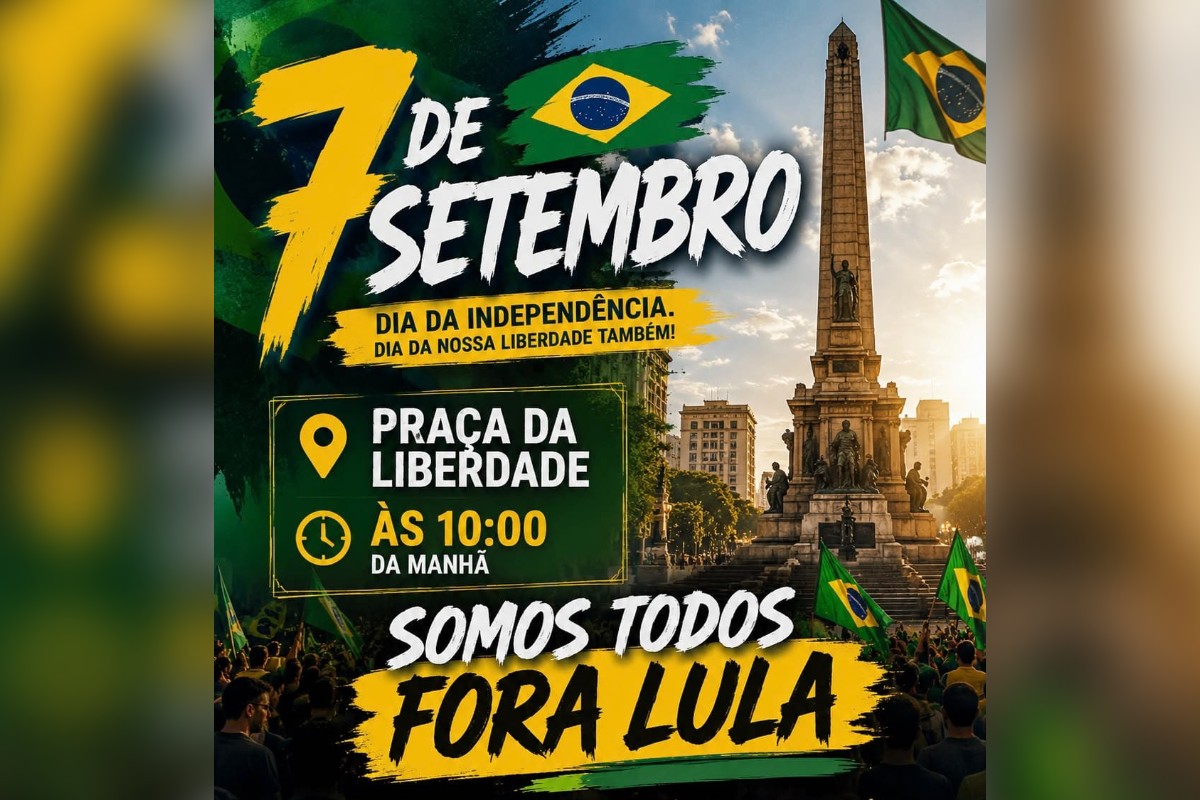 Roscoe confirma presença em ato "Fora Lula" no dia 7 de setembro em BH