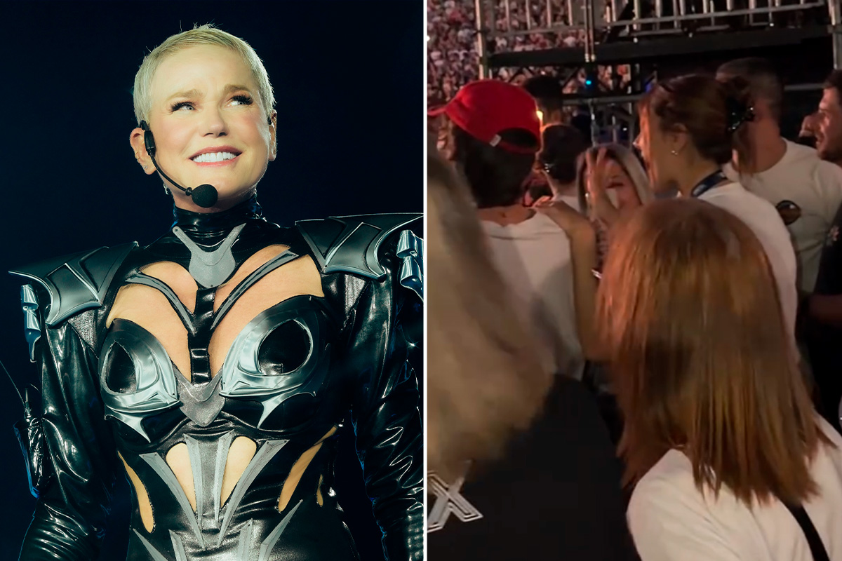 Xuxa cobra neto a Sasha e João Lucas em show: "A vovó quer saber"