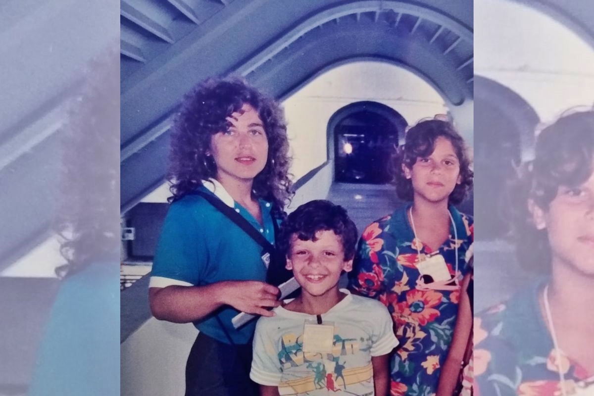 zilta com os filhos