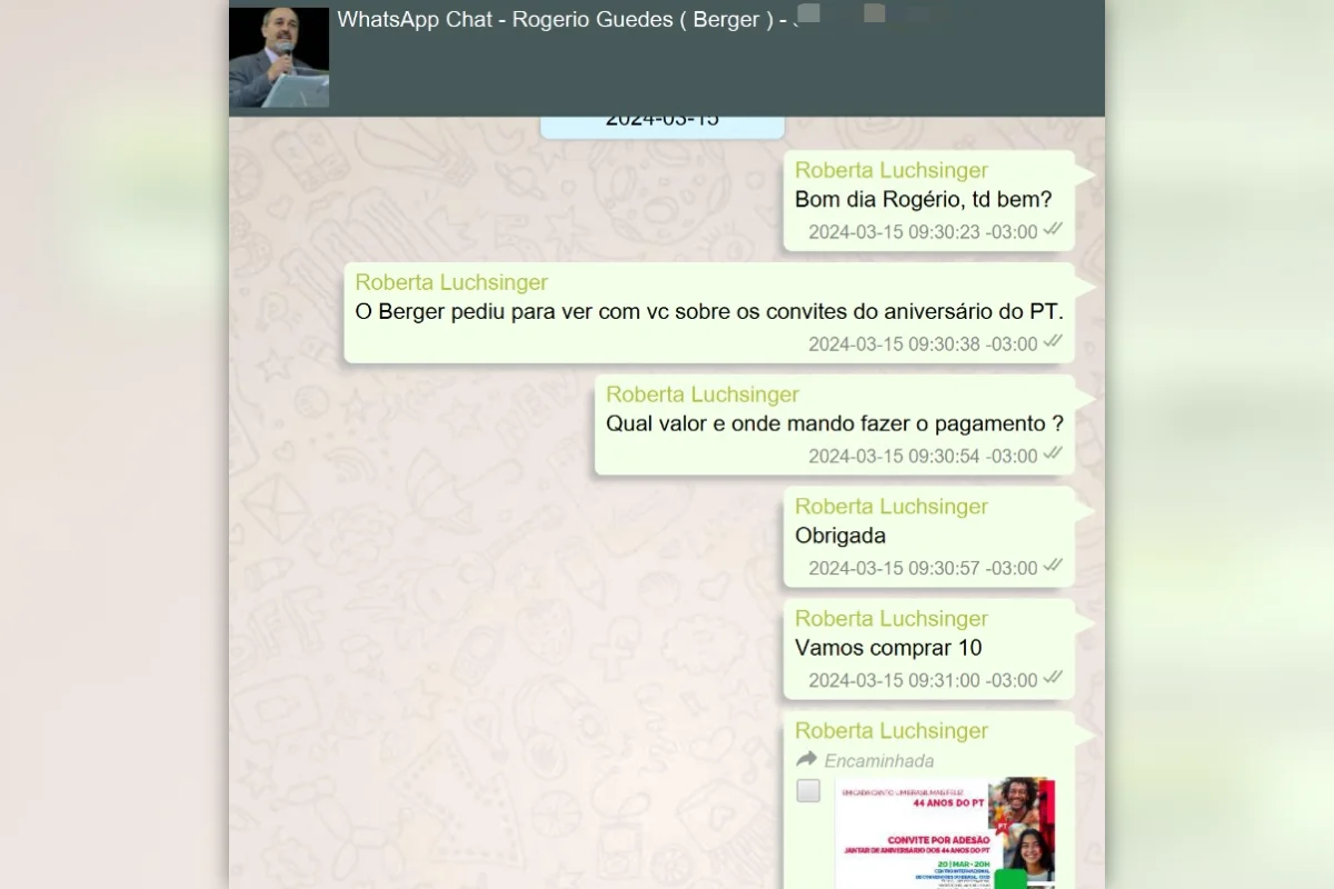Mensagens de Roberta Luchsinger