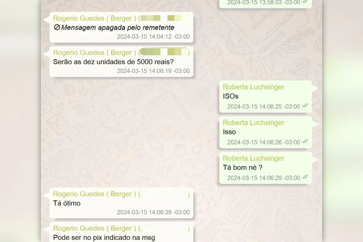 Mensagens de Roberta Luchsinger