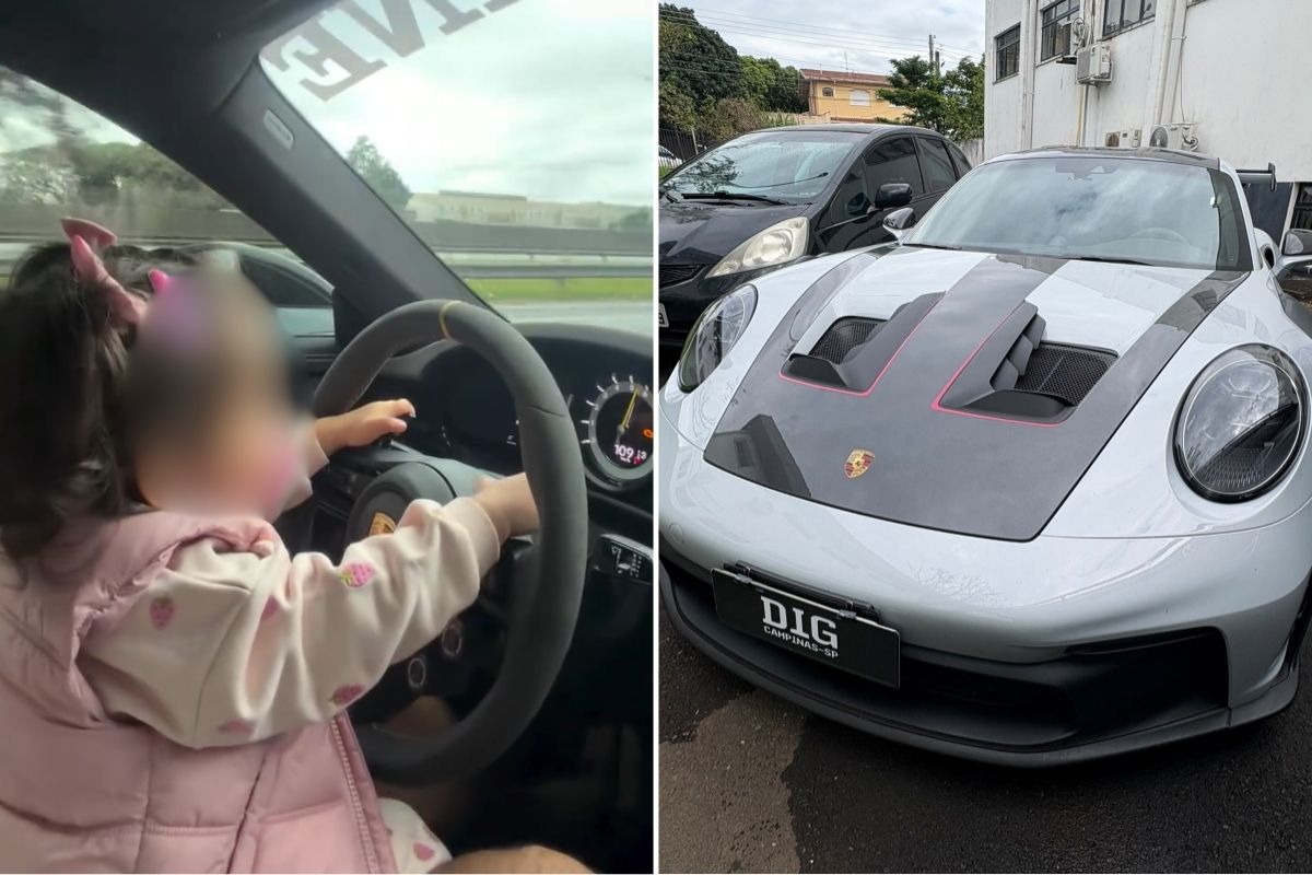 Porsche é apreendido após dono postar vídeos a 300 km/h e com filha no colo