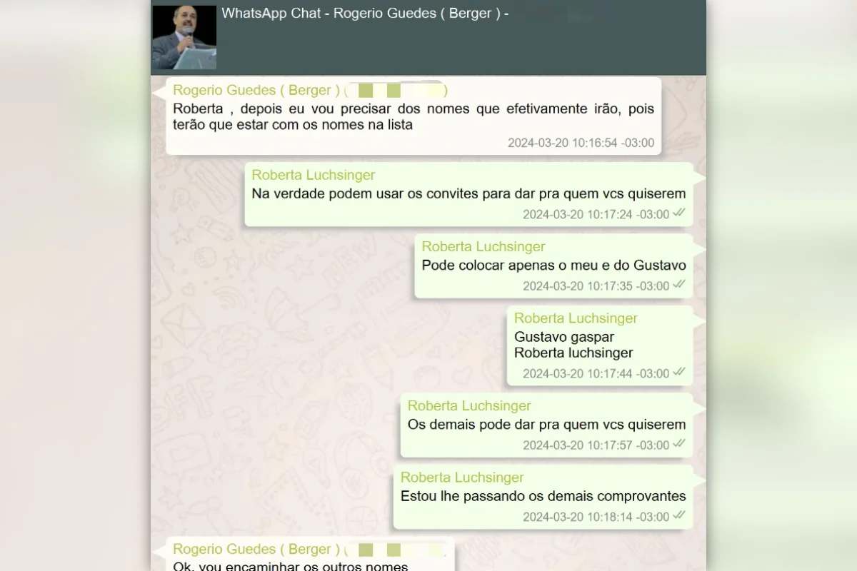 Mensagens de Roberta Luchsinger