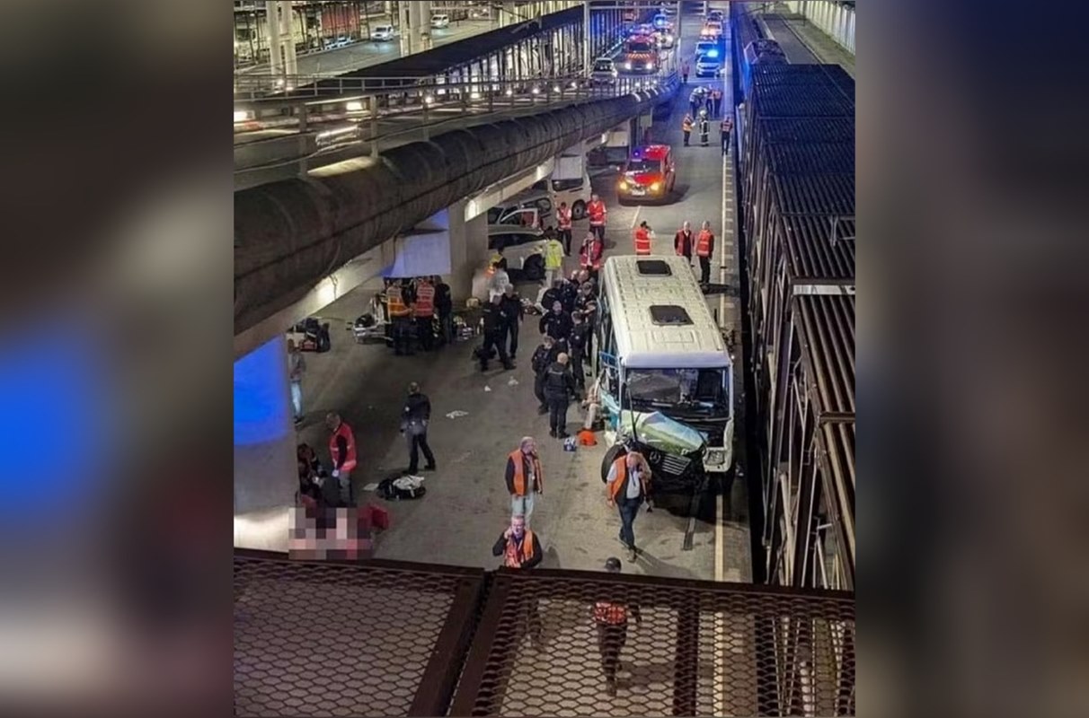 Colisão entre trem e micro-ônibus deixa 19 feridos na França