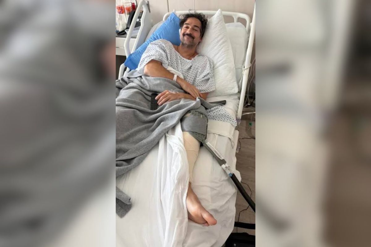 Alfonso Herrera, ex-RBD, aparece no hospital após cirurgia. Veja fotos