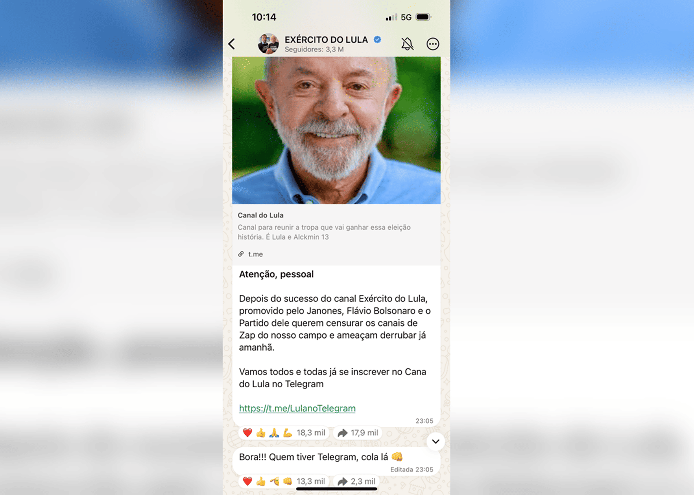 Aliados são chamados para ingressar em grupo no Telegram (1)