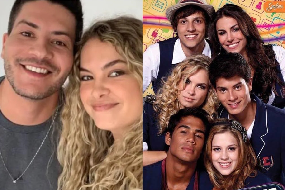 Foto: Arthur Aguiar dedica reencontro do elenco de Rebelde a Lua Blanco