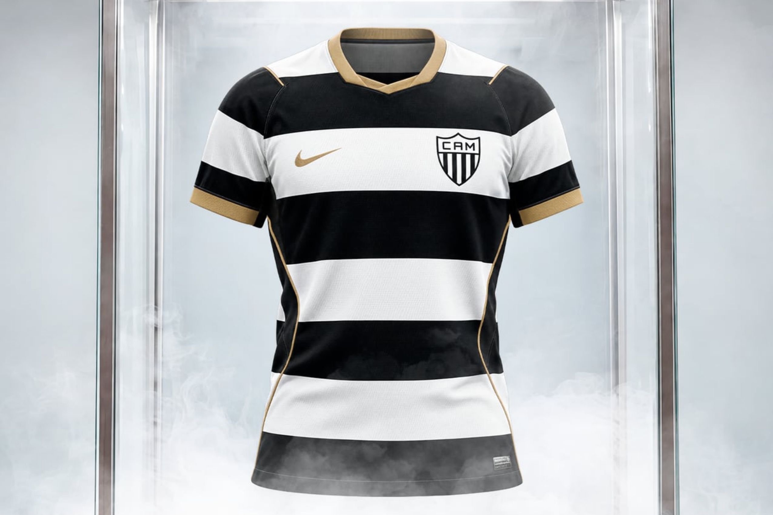 Manto da Massa: Atlético-MG divulga novo uniforme com listras horizontais