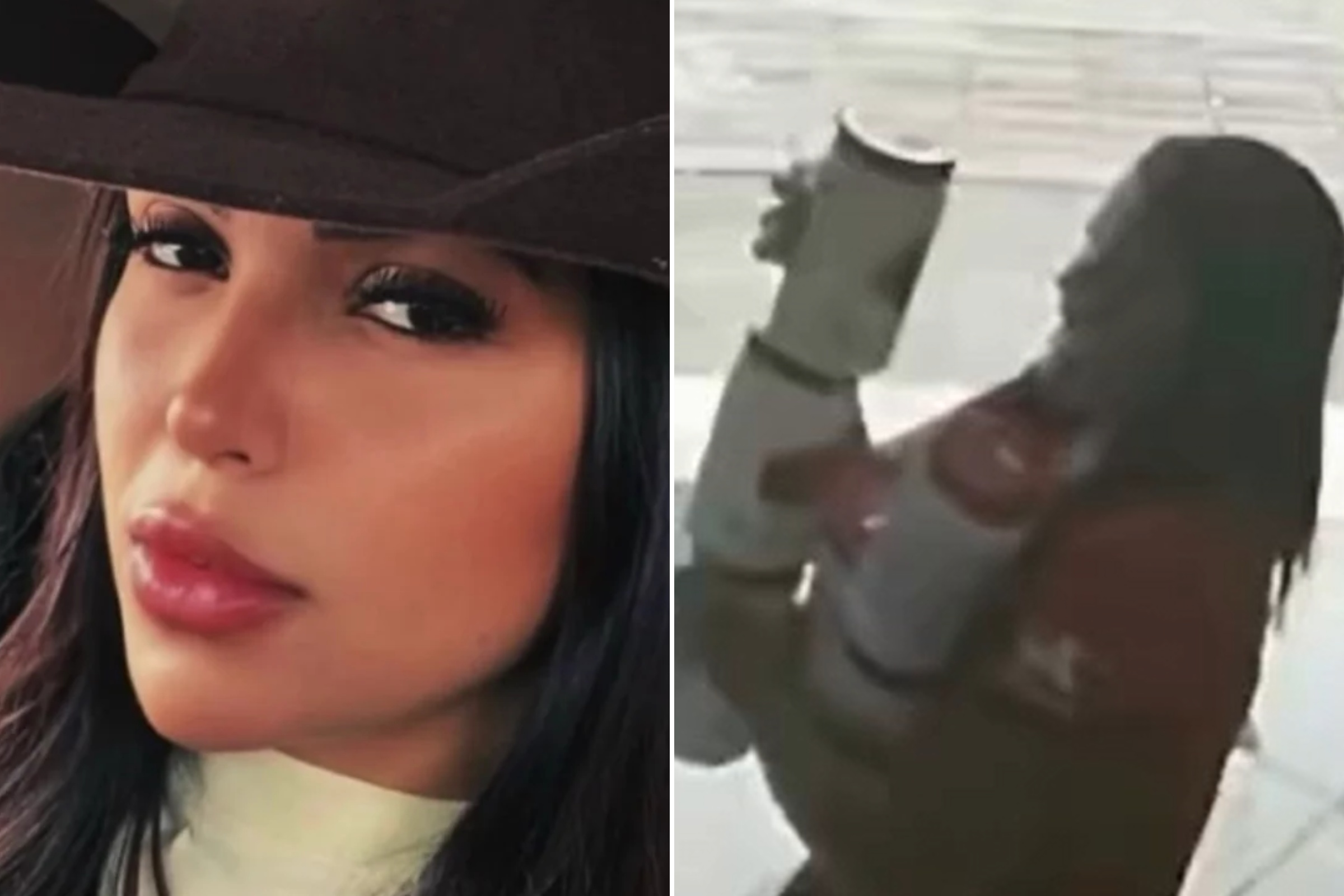 Beatriz Vitória: imagens mostram suspeita com soda cáustica em loja de MG
