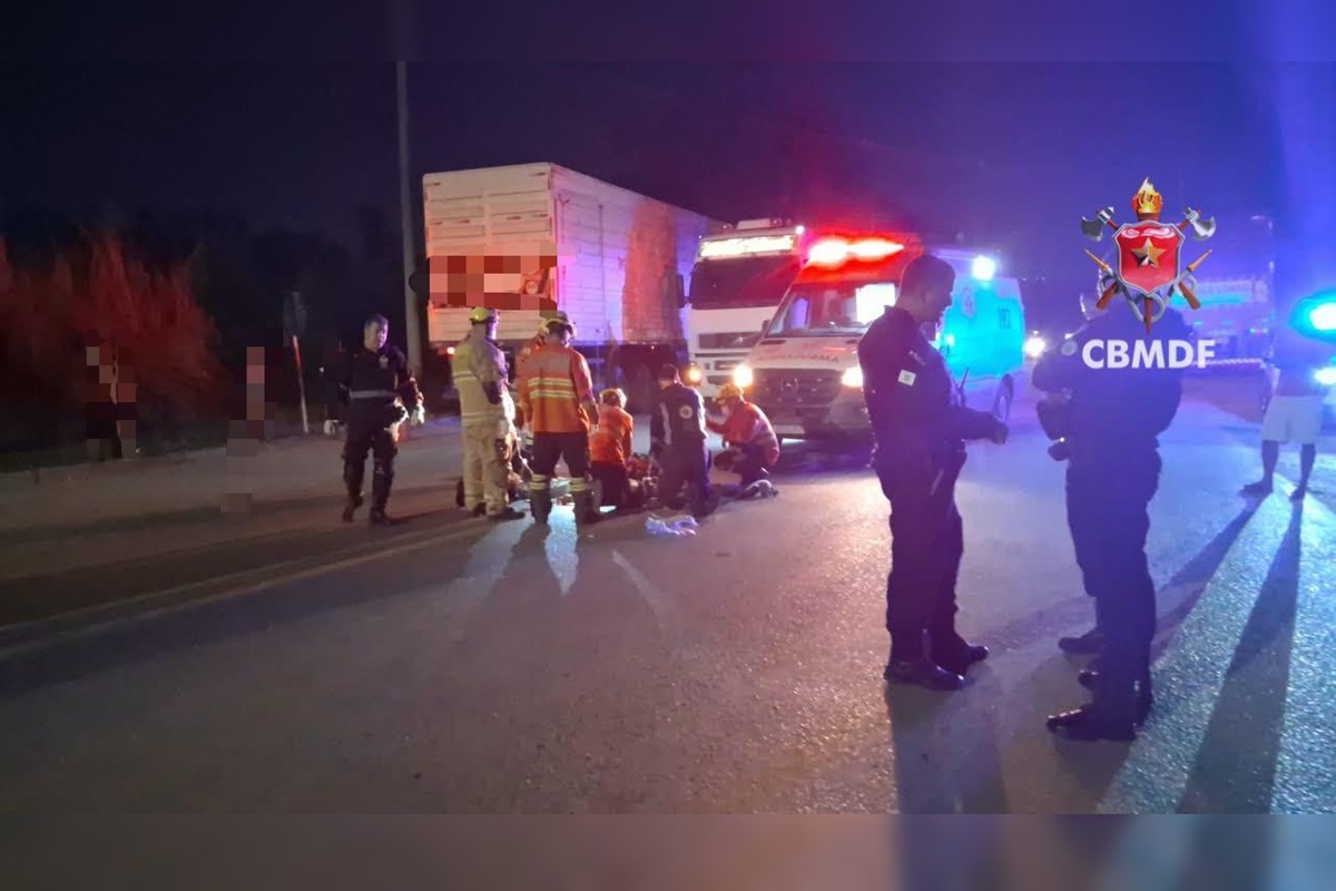 Pedestre morre atropelado por moto na Fercal