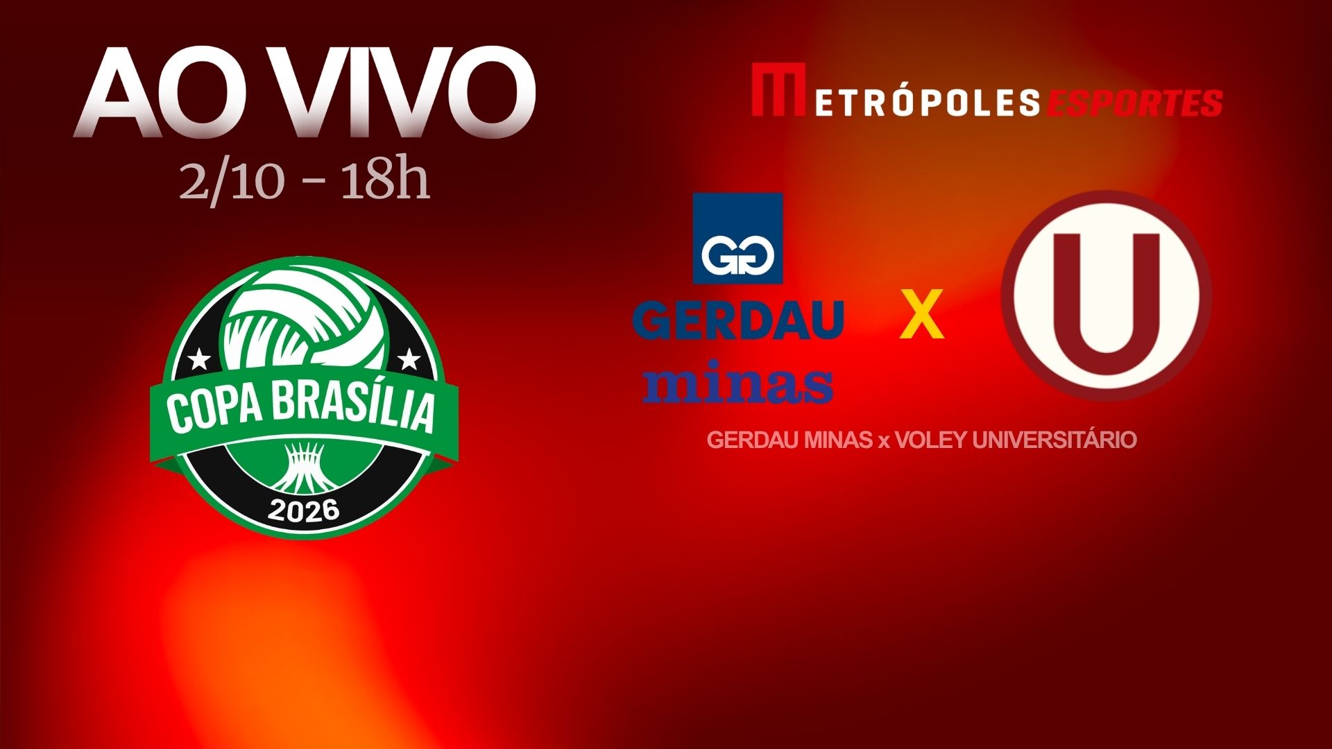 Copa Brasília de Vôlei Feminino: assista Gerdau Minas x Voley Universitário