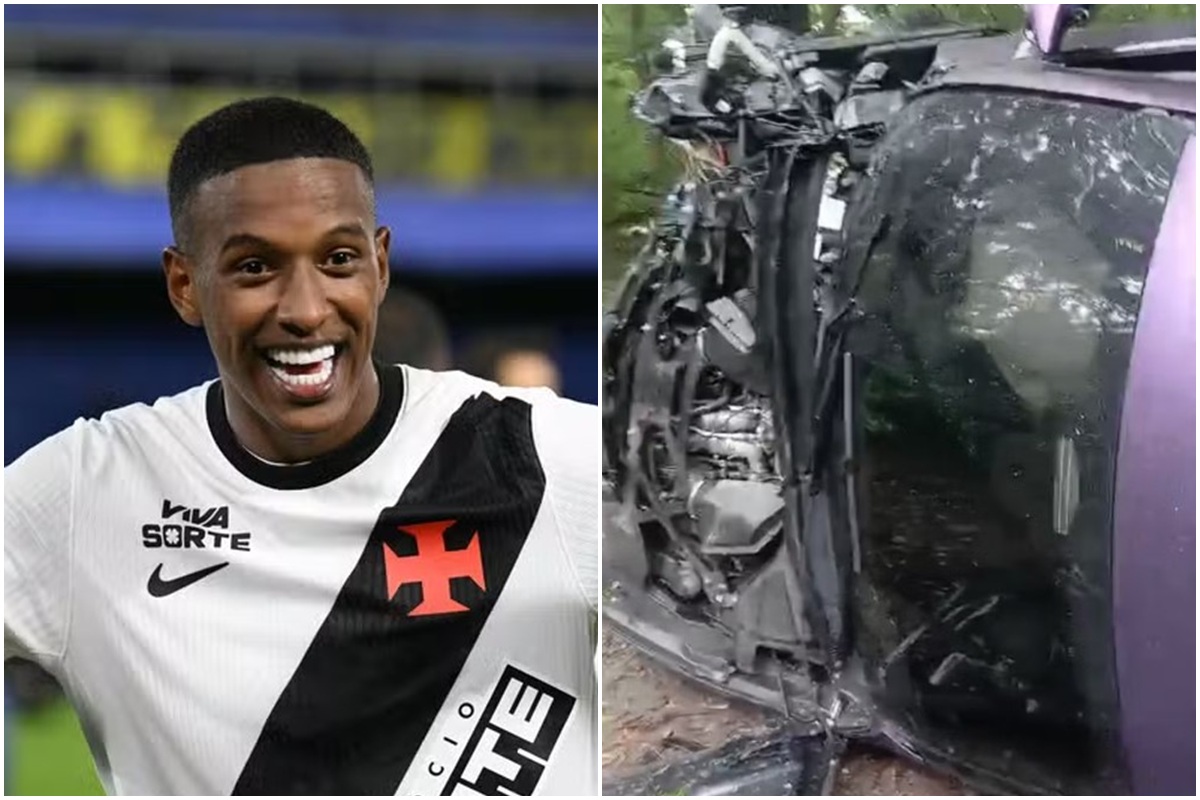 De Ceilândia, zagueiro do Vasco escapa ileso ao capotar BMW de R$ 1 milhão