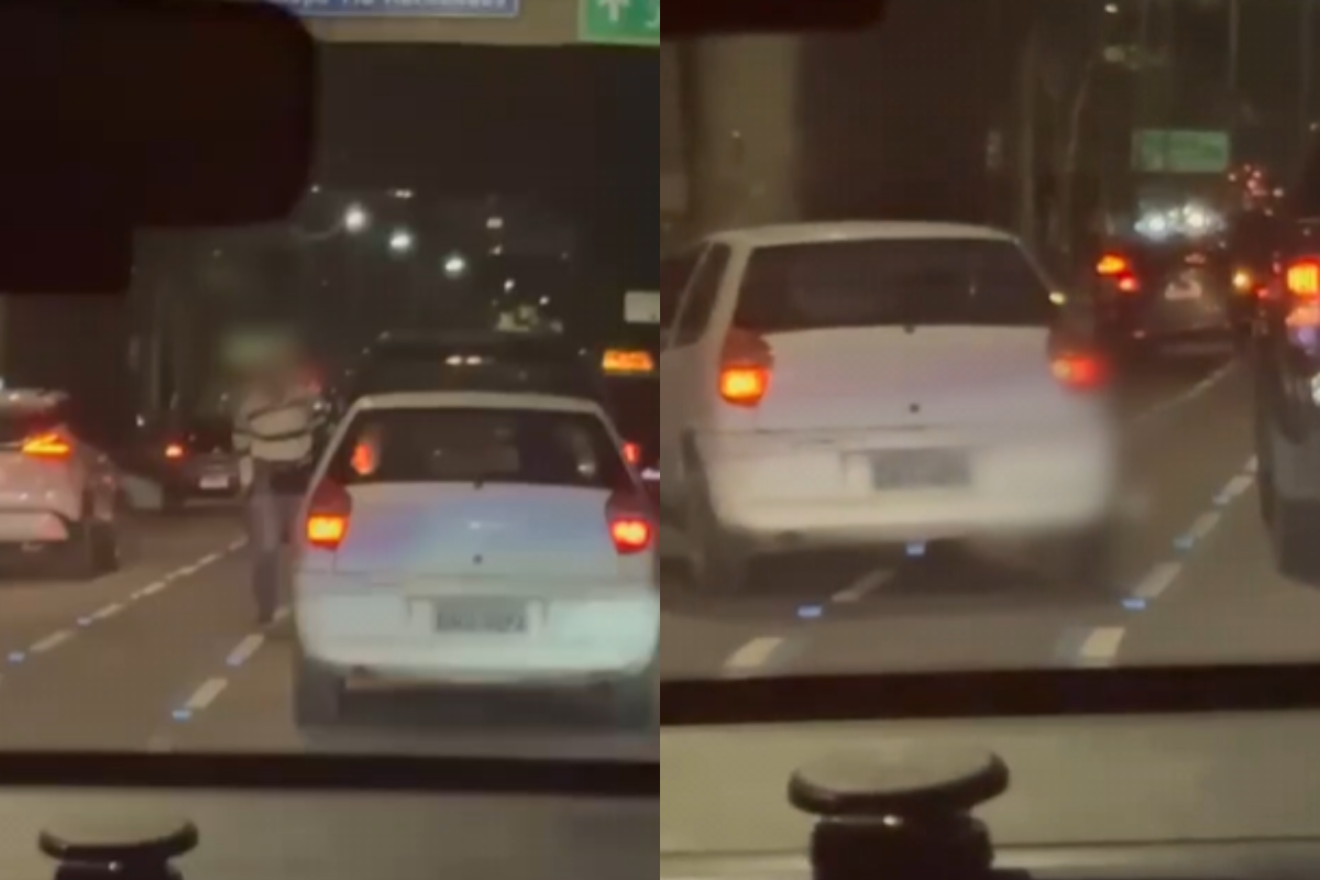 Veja momento em que tio de Boulos é atropelado após discussão de trânsito