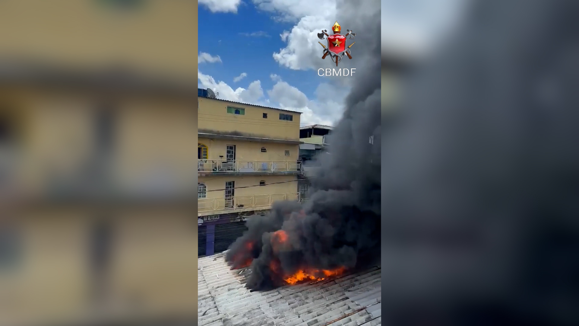 Mãe e filho escapam ilesos de incêndio que destruiu casa da família no DF