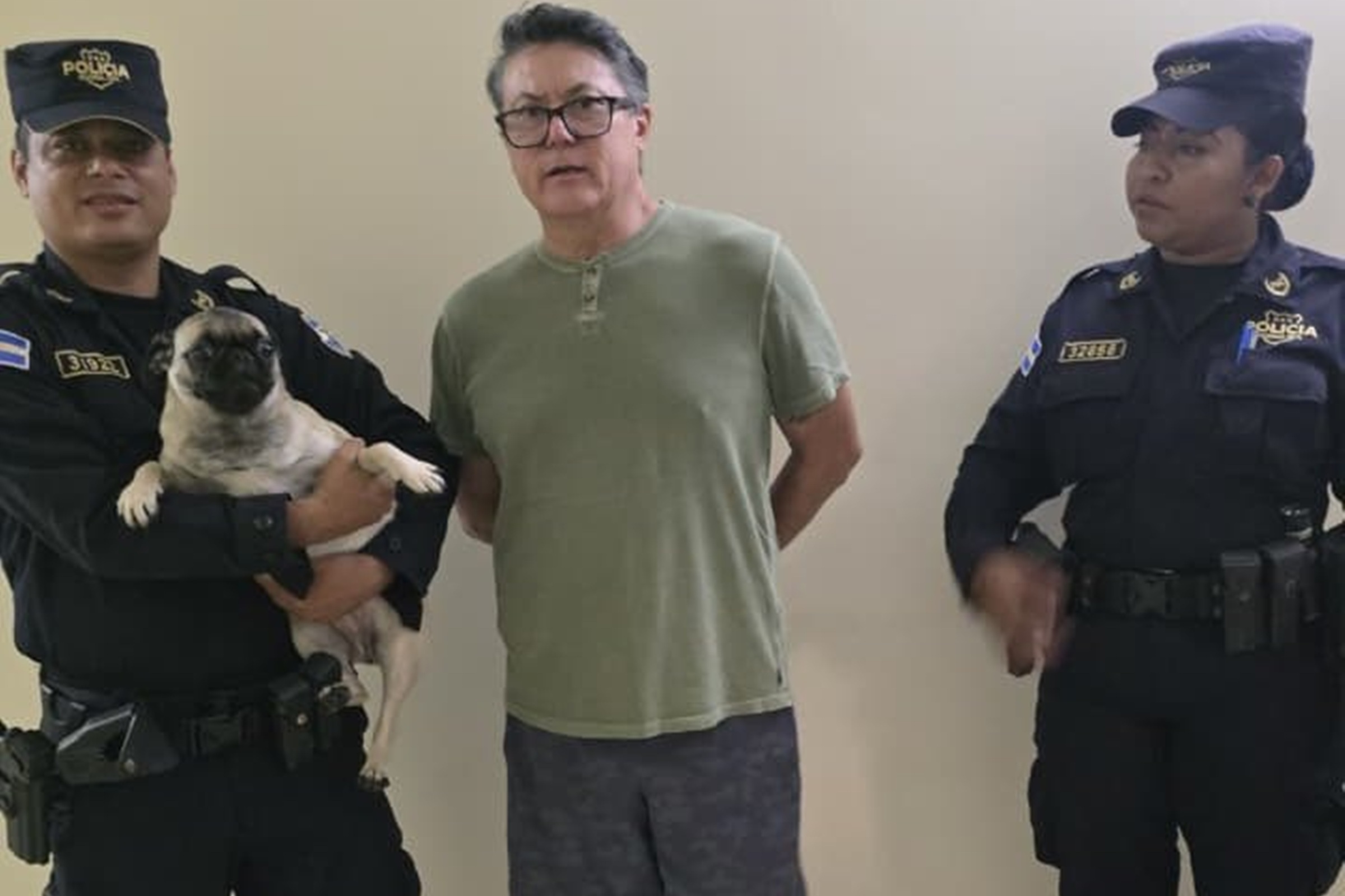 Imagem colorida do ex- jogador Héctor Rosales preso