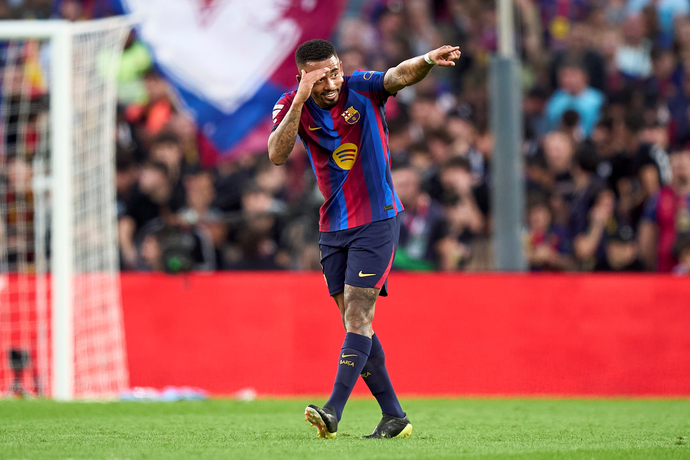 Com gol de Gabriel Jesus, Barcelona vence Getafe por 3 x 0