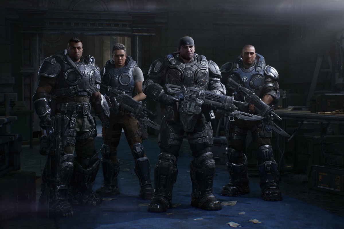 foto colorida do jogo Gears of War E-Day - metrópoles