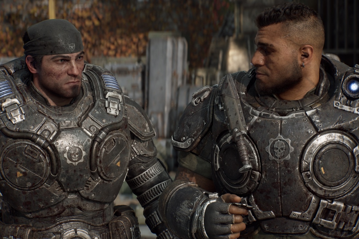 foto colorida do jogo Gears of War E-Day - metrópoles