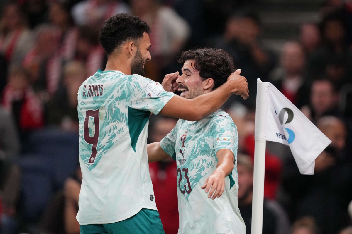 Sem Cristiano Ronaldo, Portugal vence Dinamarca e segue 100% na Nations