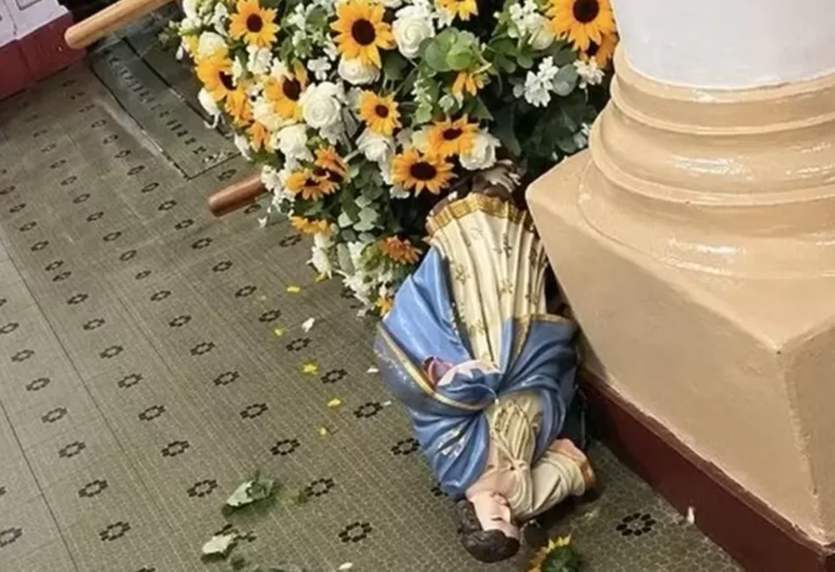 Imagem de santa chutada em igreja de MG é patrimônio cultural do século 18