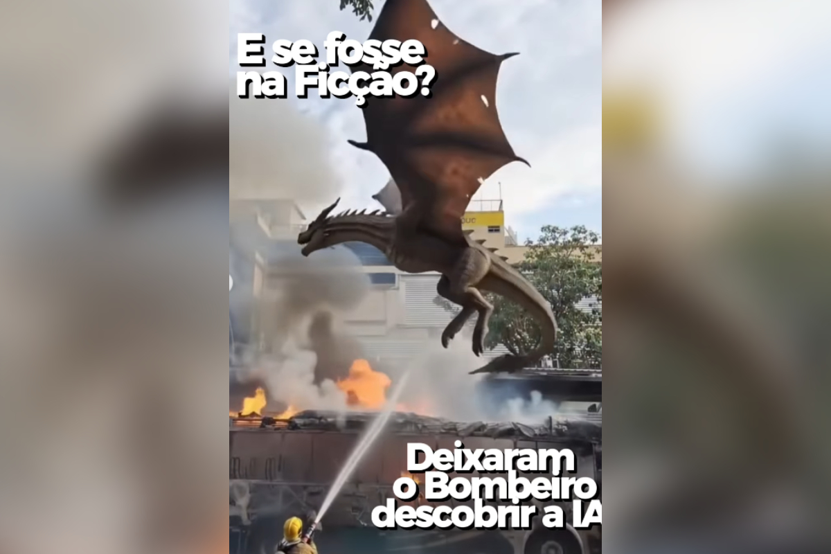 Com a ajuda da IA, bombeiros de BH imaginam combate a dragão chinês