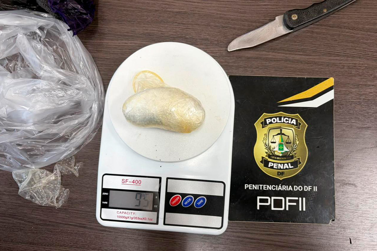 Diarista é presa ao entrar na Papuda com R$ 55 mil em maconha na vagina