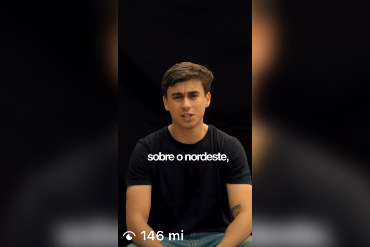 Mesmo sem áudio, vídeo de Nikolas chega a 146 milhões de visualizações