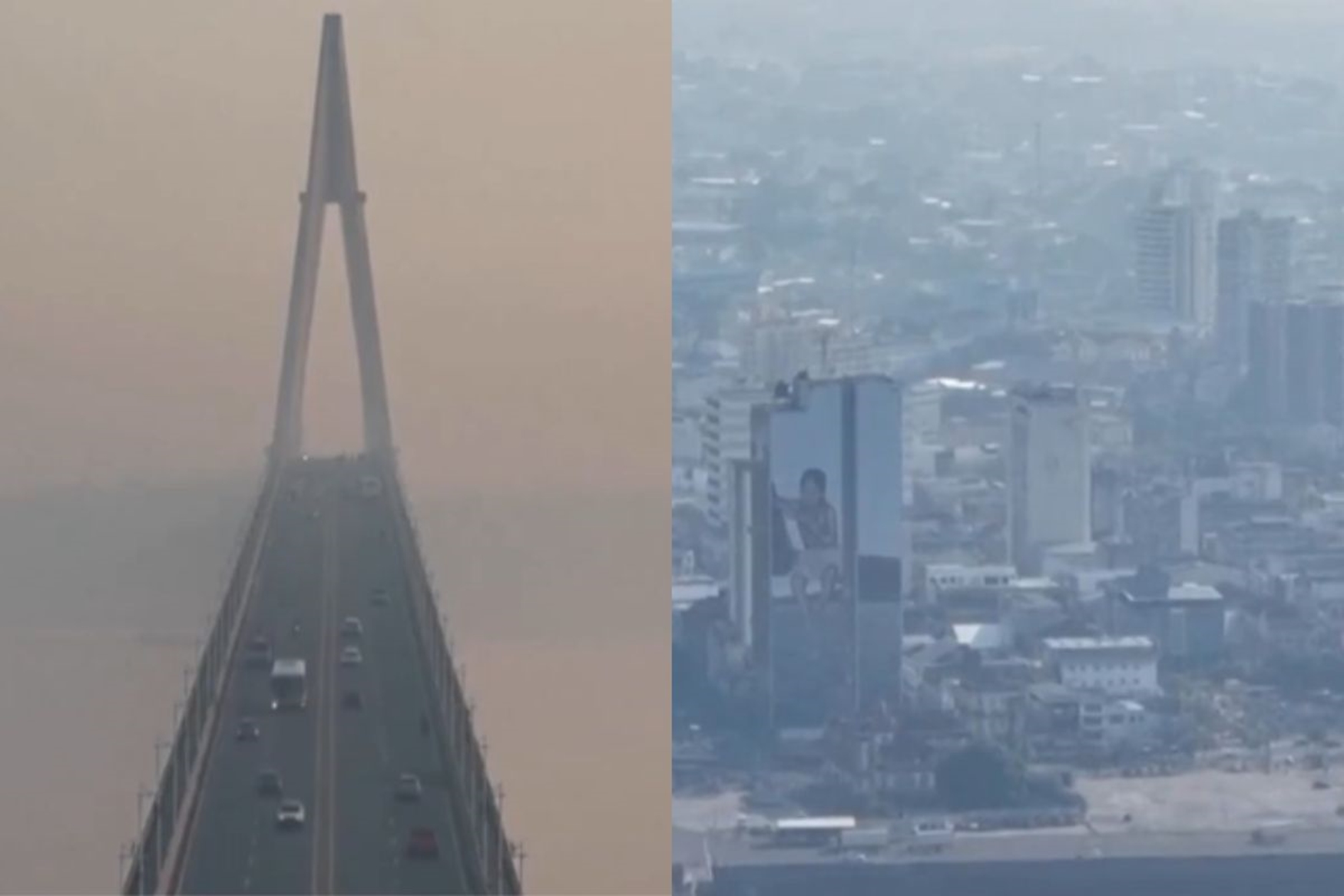 Defesa Civil emite alerta após fumaça de queimadas cobrir céu de Manaus