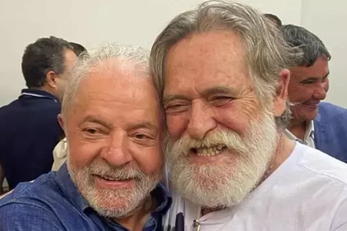 José de Abreu e o presidente Luís Inácio Lula da Silva (PT)