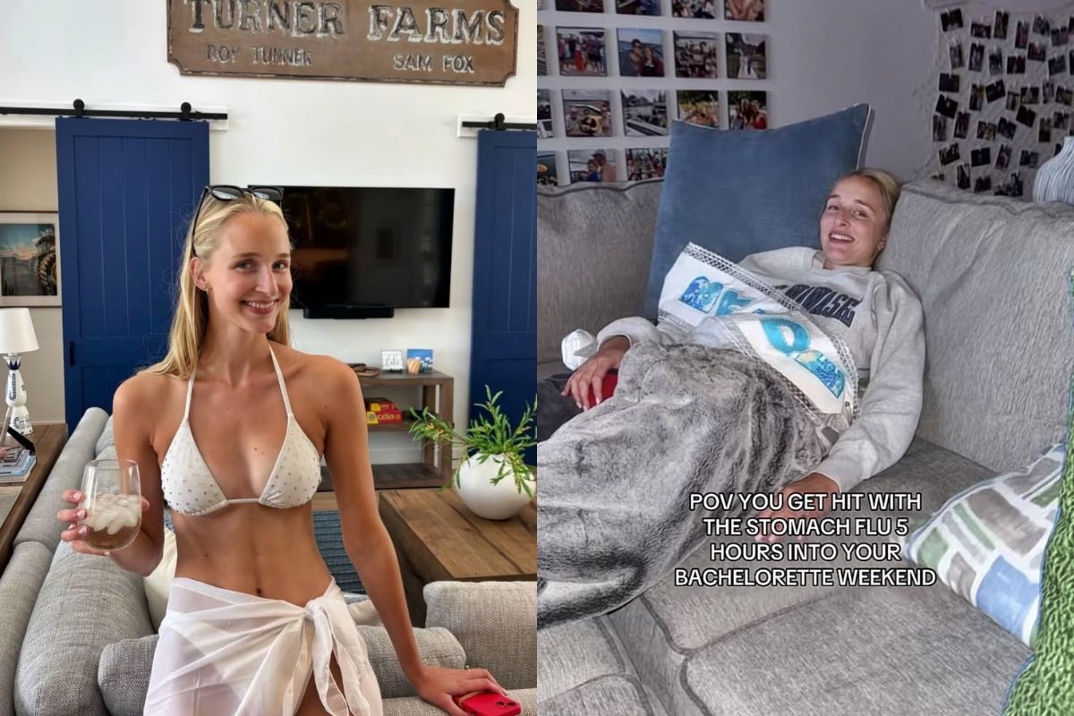 Noiva fica acamada durante despedida de solteira e amigas continuam a festa