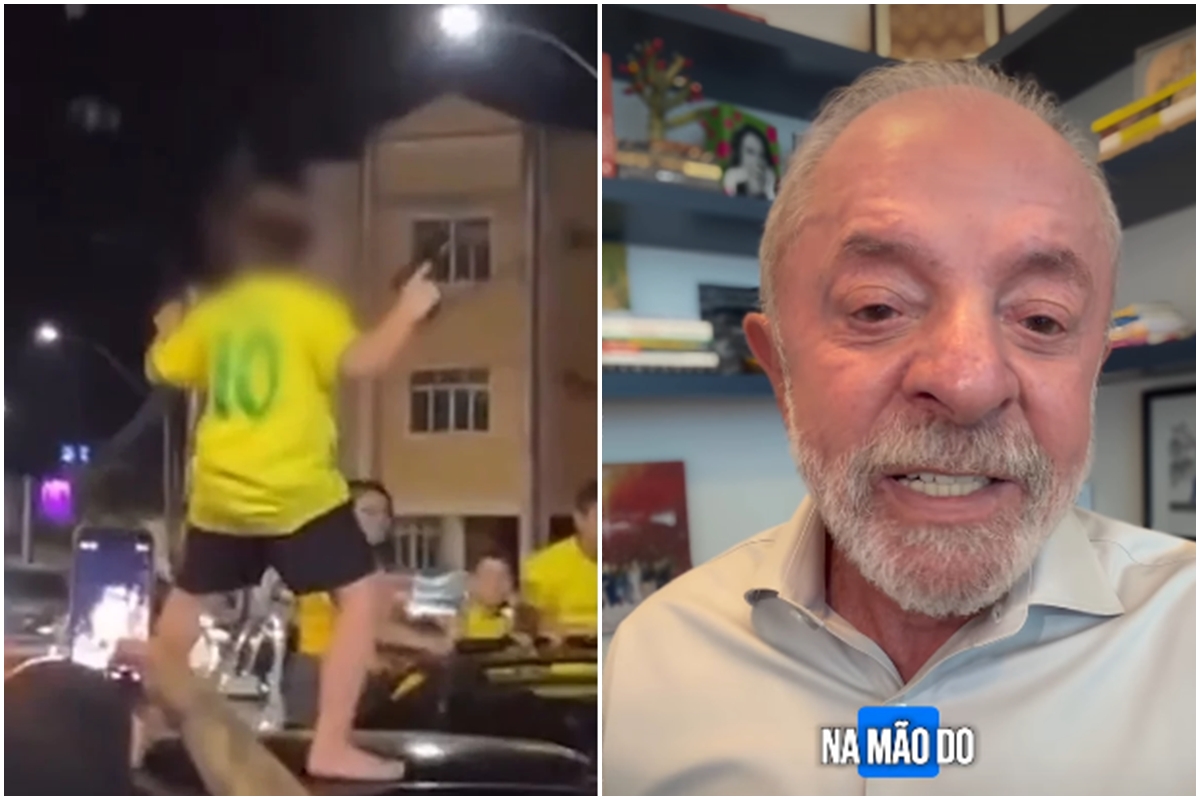 Lula diz que ficou "perplexo" com criança segurando arma em cima de carro