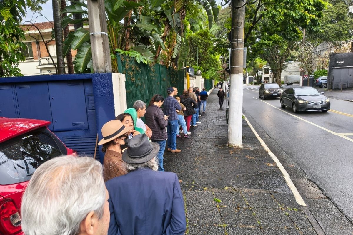 Imagem colorida mostra local de votação de Alexandre de Moraes. Metrópoles