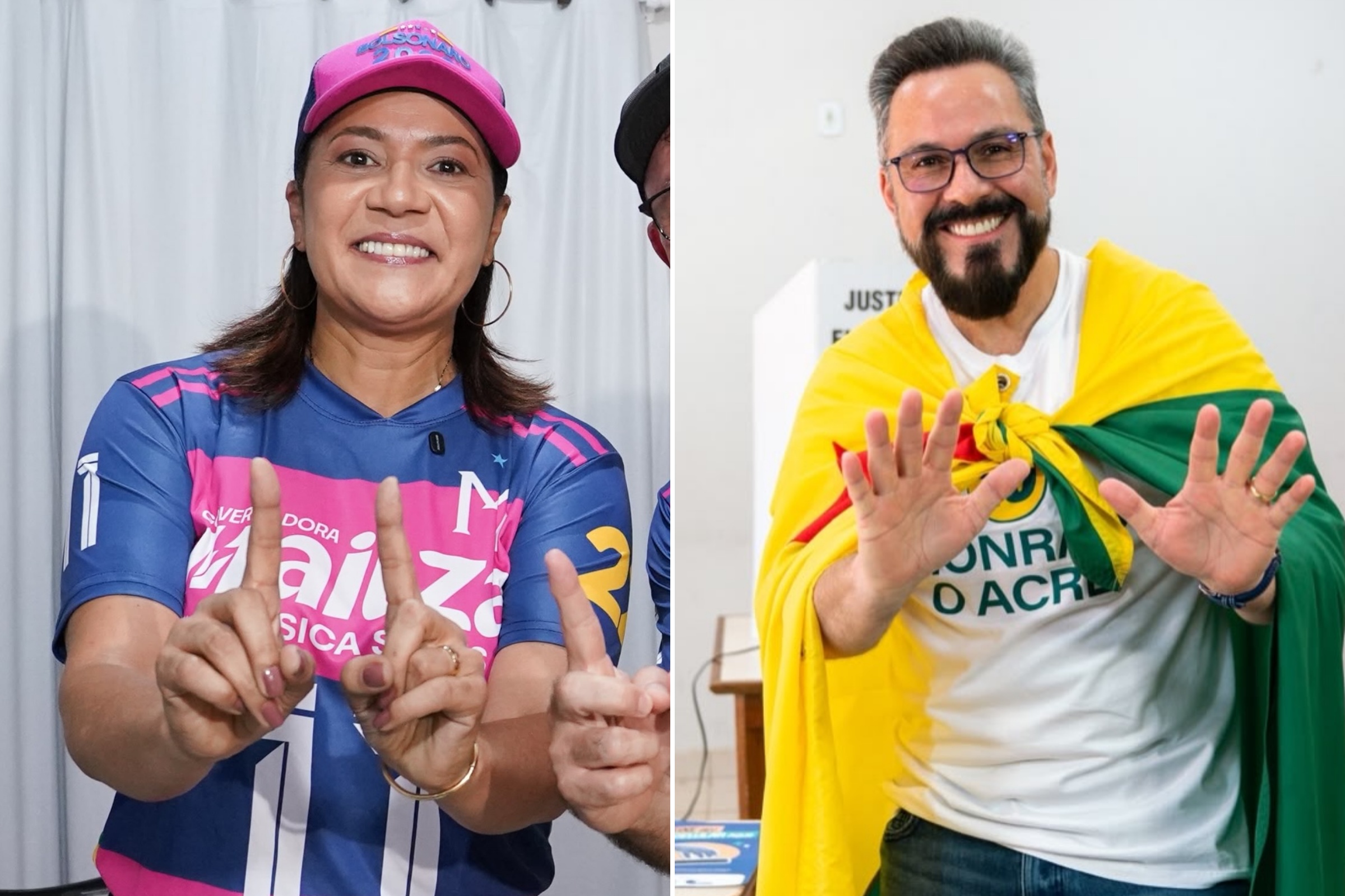 Mailza Assis e Alan Rick vão às urnas na disputa pelo governo do Acre