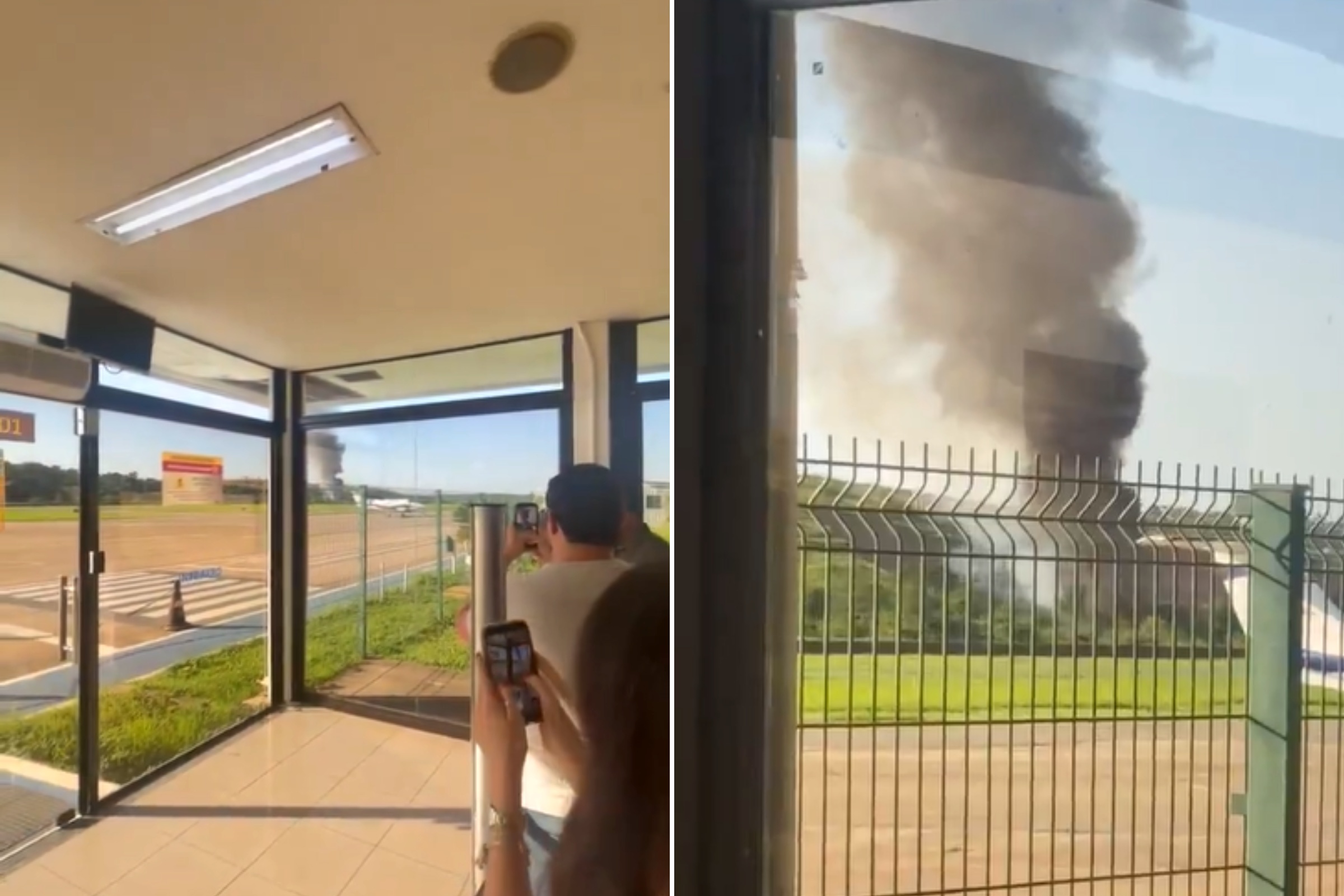 MG: avião da PM cai logo após sair do Aeroporto de Ipatinga; há 3 vítimas