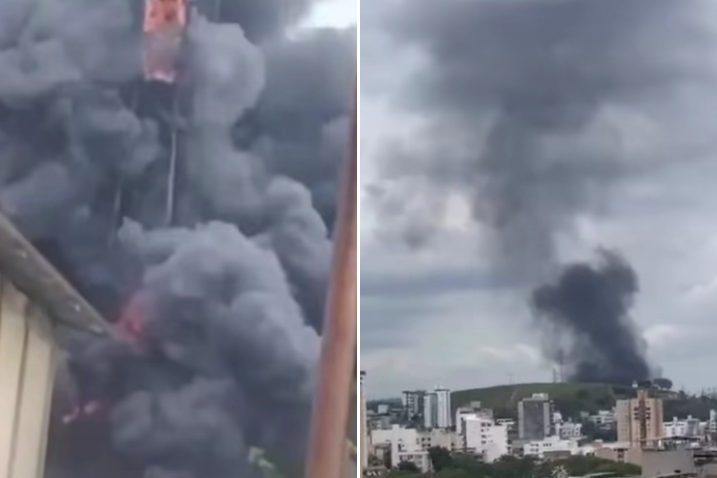Incêndio atinge área da Usiminas em Ipatinga em Minas