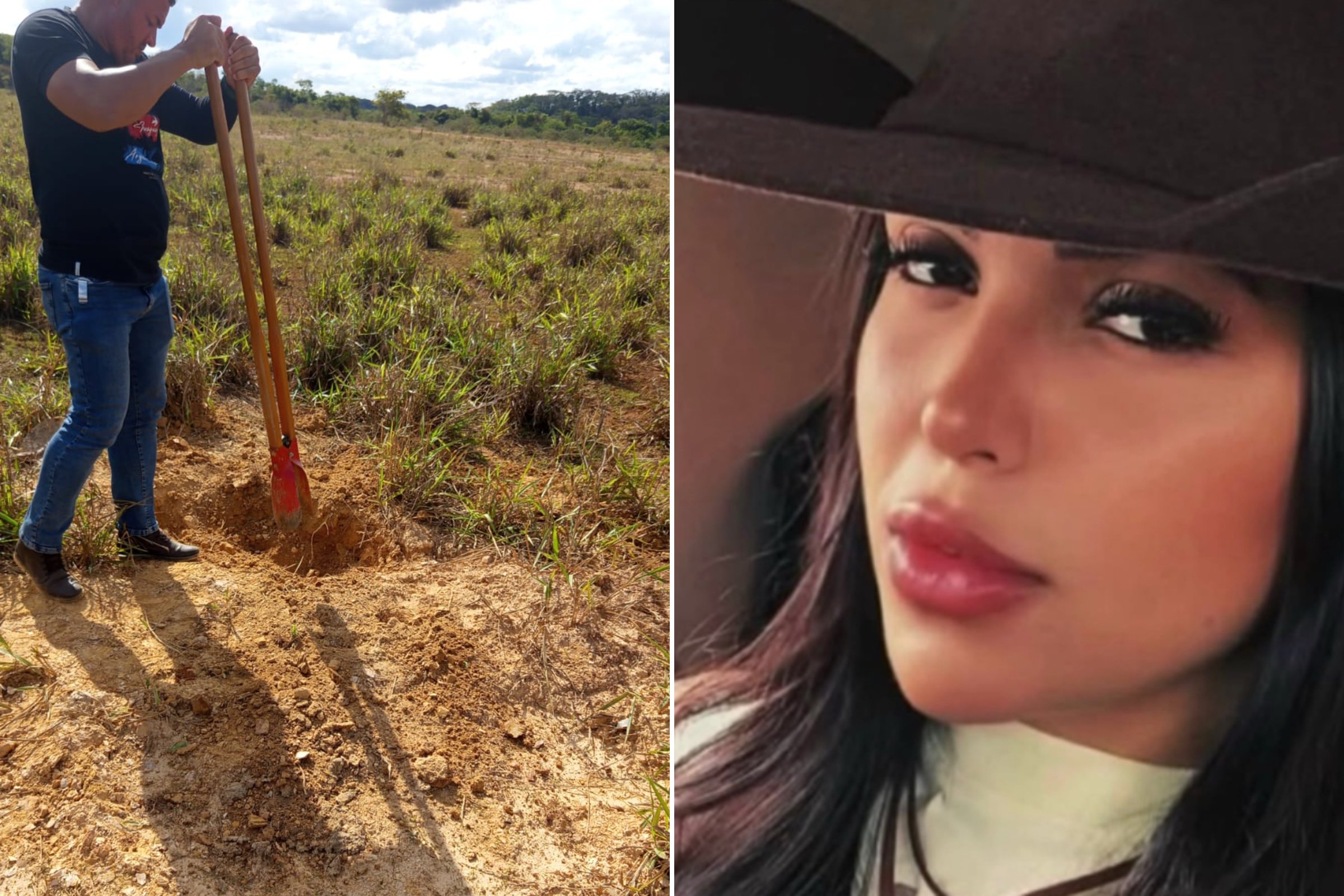 agente da Polícia Civil encontra cova de Beatriz Vitória Aparecida Neves Mota, de 27 anos
