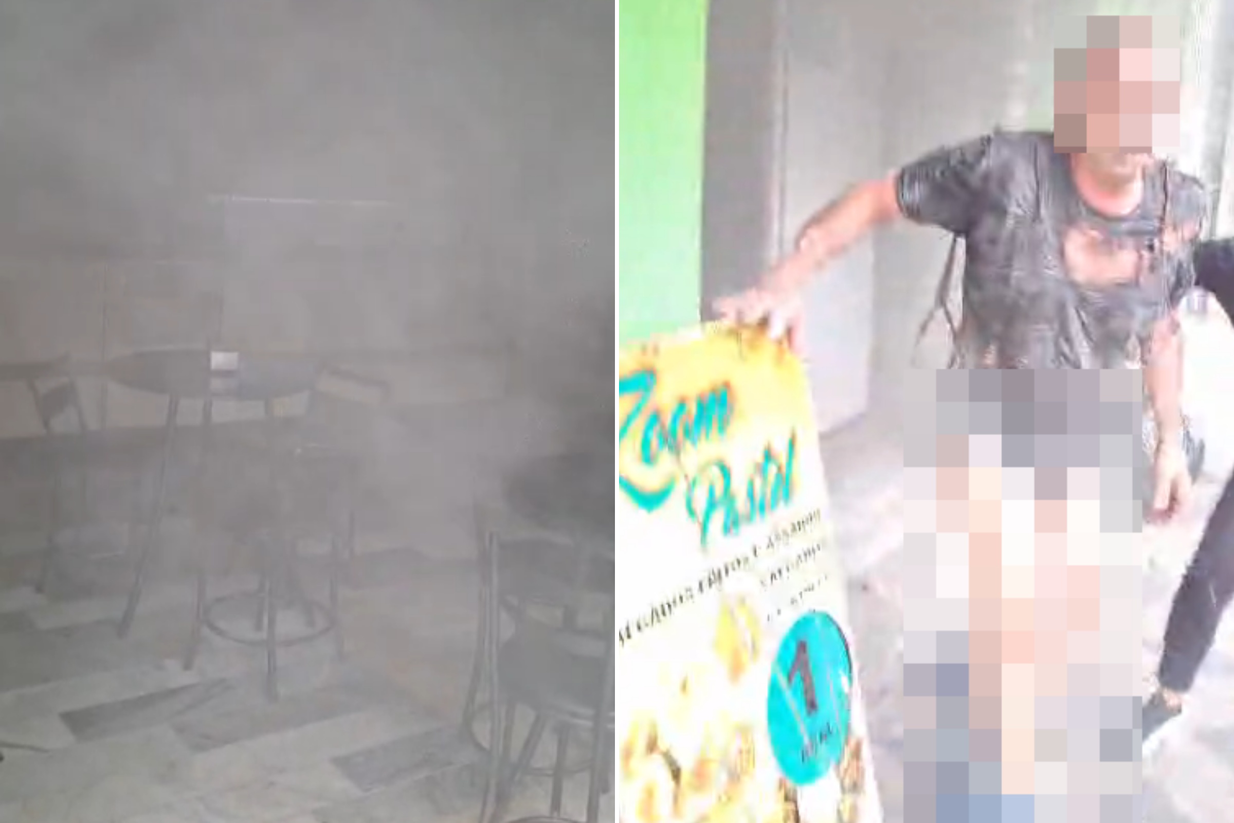 Comerciante fica queimado e tem roupas rasgadas ao tentar salvar lanchonete