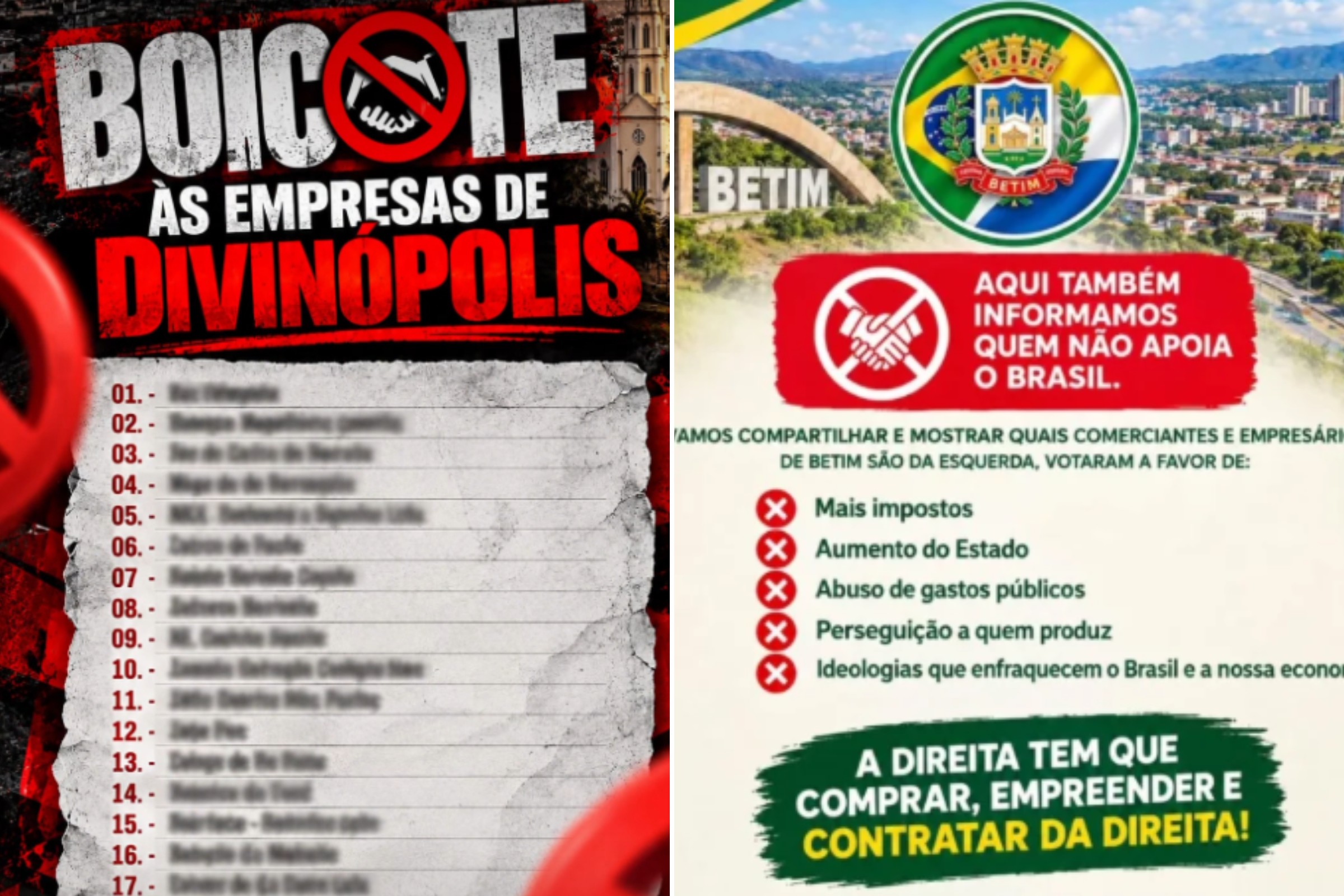 Direita cria listas de boicote a empresas acusadas de apoiar Lula em MG