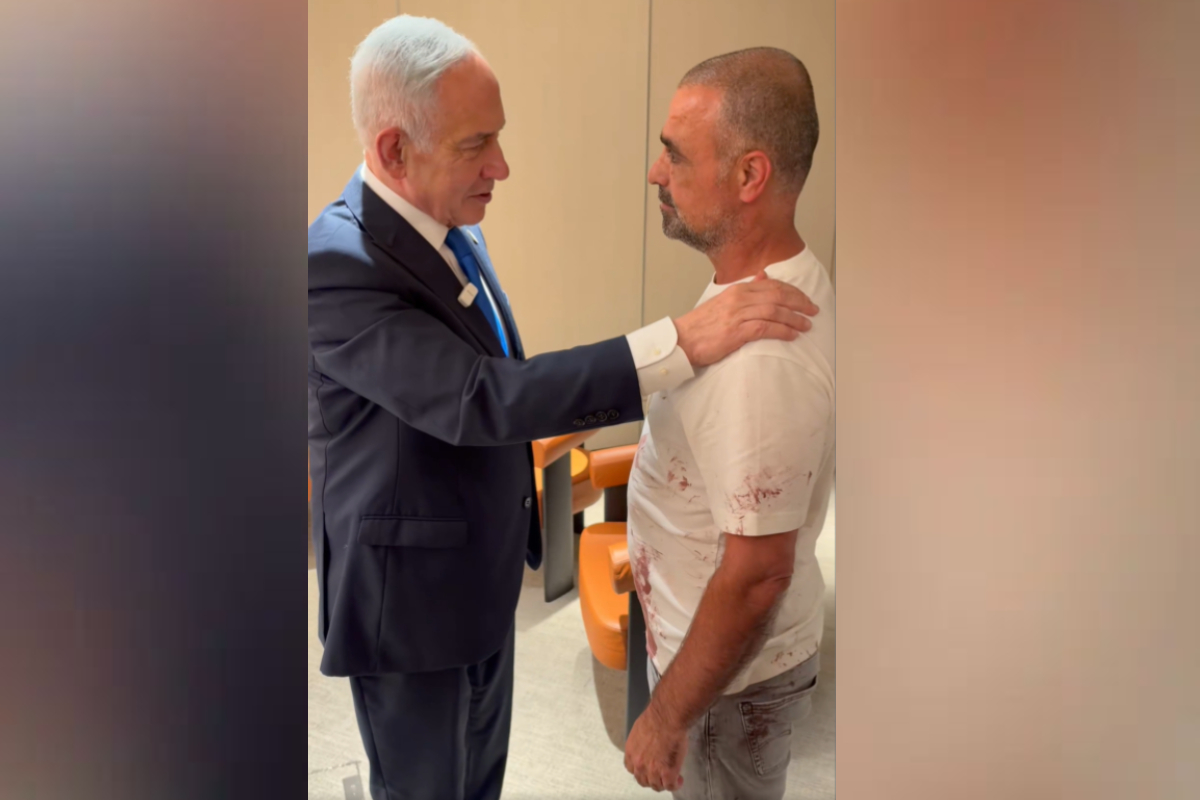 Netanyahu encontra passageiro que imobilizou copiloto em voo: "Herói"