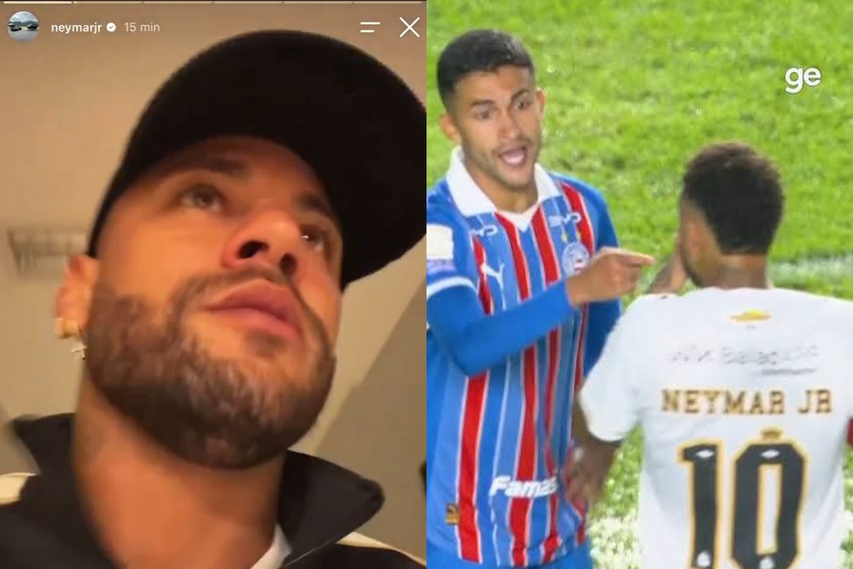 Neymar chama Nestor de “safado” após levar cartão vermelho contra o Bahia