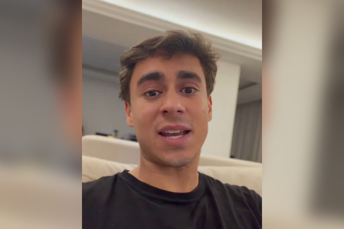 Nikolas faz "react" de vídeo selfie de Lula: "Não consegue, tadinho"