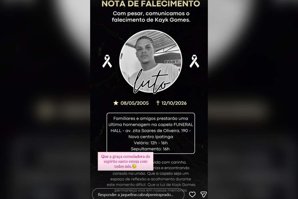 ayk está sendo velado na tarde desta terça-feira (13), na capela Funeral Hall